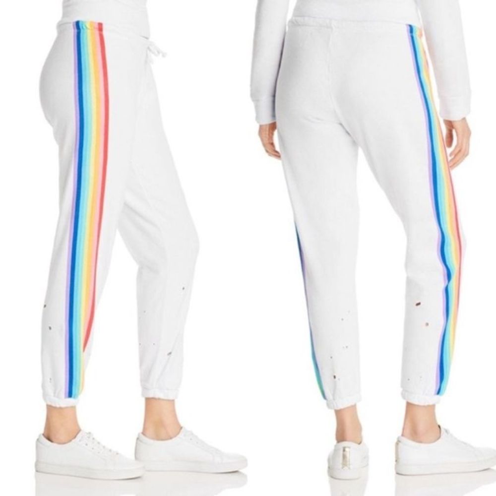 CHASER rainbow stripe sweatpants XS